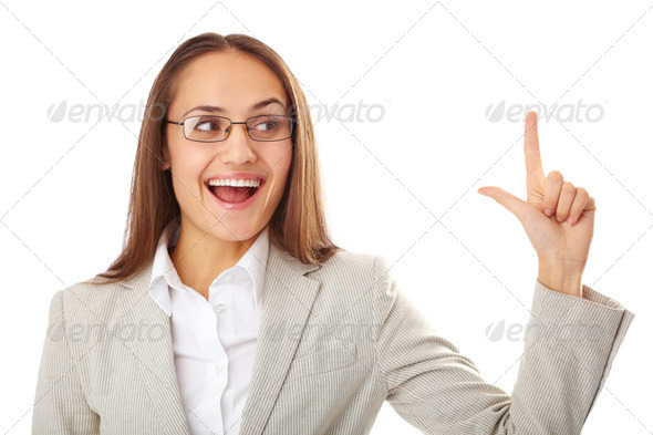 Woman gesturing - Stock Photo - Images