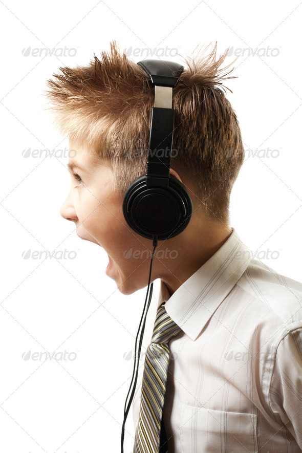 Screaming Boy - Stock Photo - Images