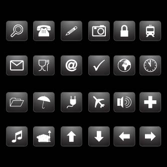gradient black button gradient black button - GraphicRiver Item for Sale