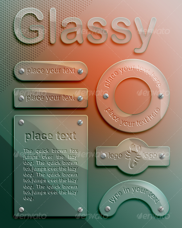 GraphicRiver glassy panels 47820 GraphicRiver glassy panels 47820