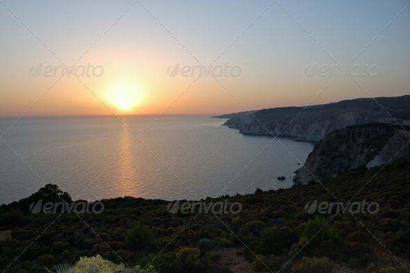 ocean sunset - Stock Photo - Images