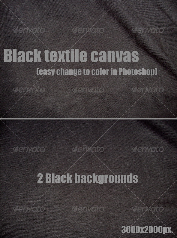 Black textile canvas - Fabric Textures