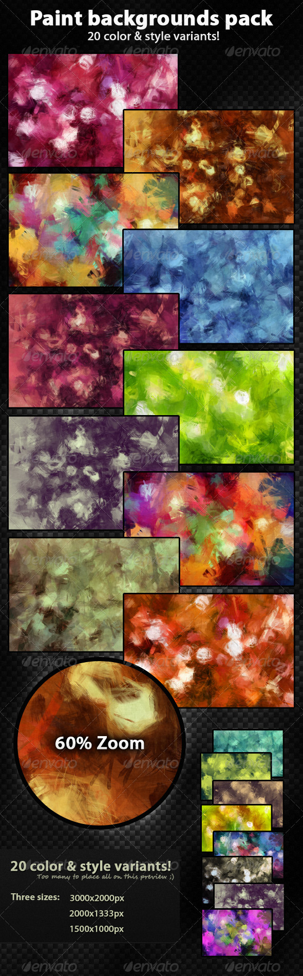 GraphicRiver Paint Background Pack 20 Variants 148160 GraphicRiver Paint Background Pack 20 Variants 148160