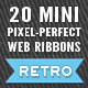 Mini Retro Web Ribbons Mini Retro Web Ribbons - GraphicRiver Item for Sale