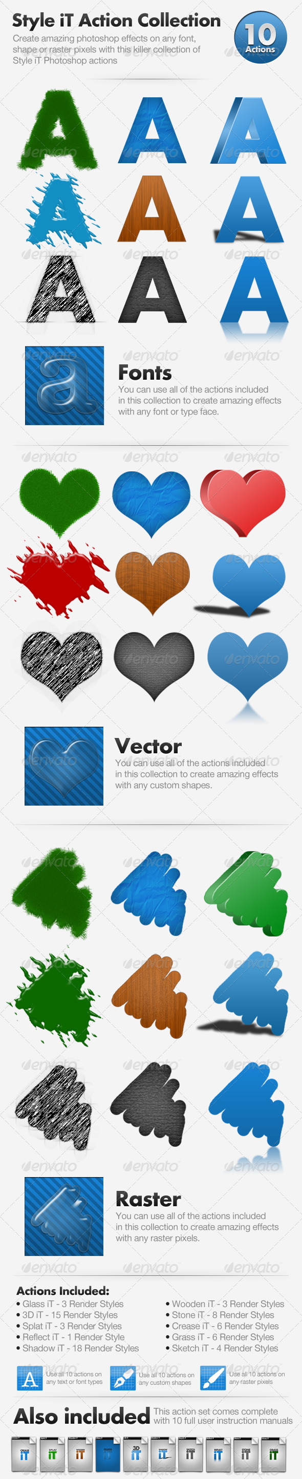Style iT Action Collection - 10 actions - Text Effects Actions