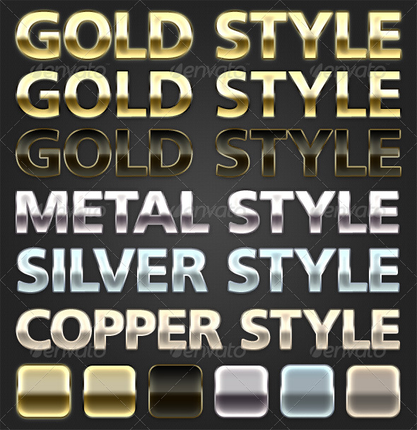 Metal Styles - Text Effects Styles