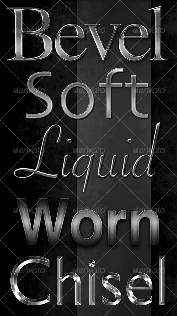 Classic Metal Text Effects - Photoshop Add-ons