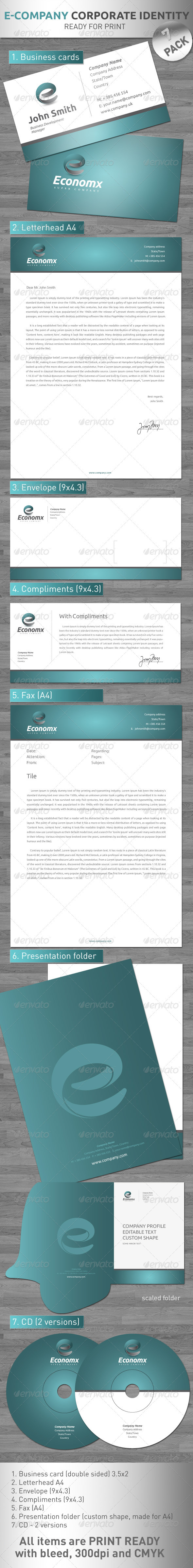 Eco X - Corporate pack !! - Stationery Print Templates