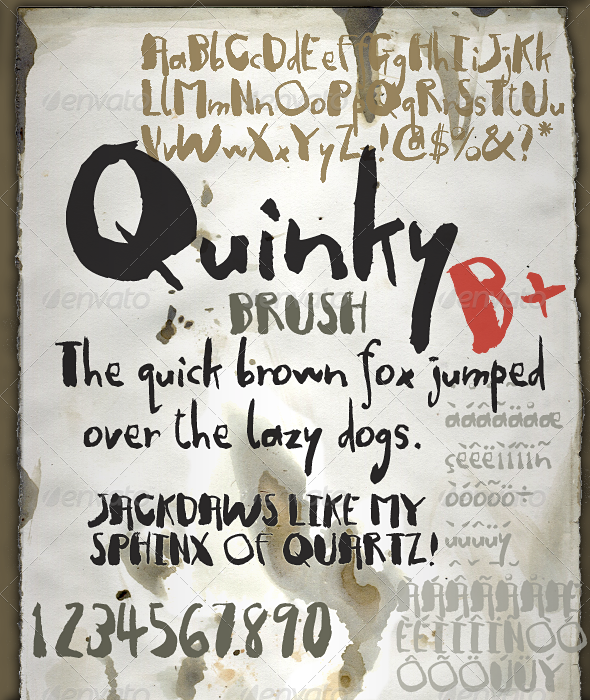 Quinky - Hand Lettering with Brush and Ink - Hand-writing Script