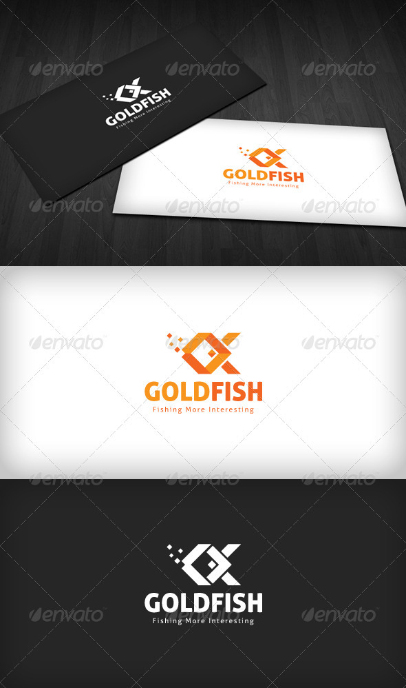 Gold Fish Logo - Nature Logo Templates