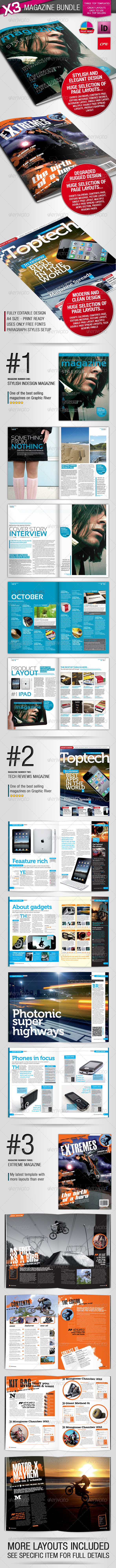 GraphicRiver Magazine Template Bundle 1230686 GraphicRiver Magazine Template Bundle 1230686