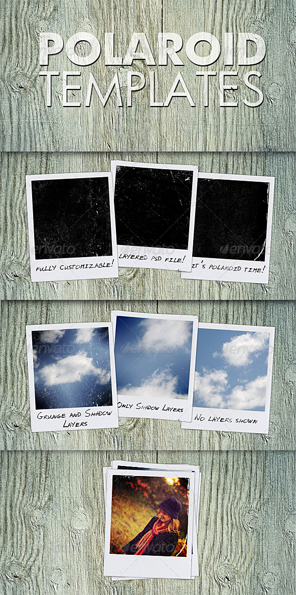 Polaroid Templates - Miscellaneous Photo Templates