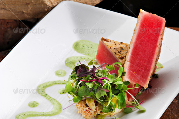 Ahi Tuna - Stock Photo - Images