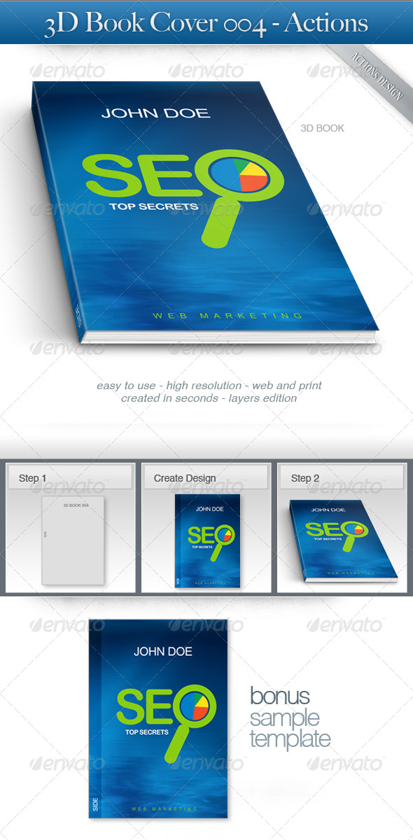 3D Book Cover 004 - Utilities Actions