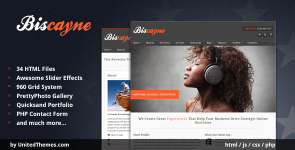 Biscayne - Modern Business HTML Template
