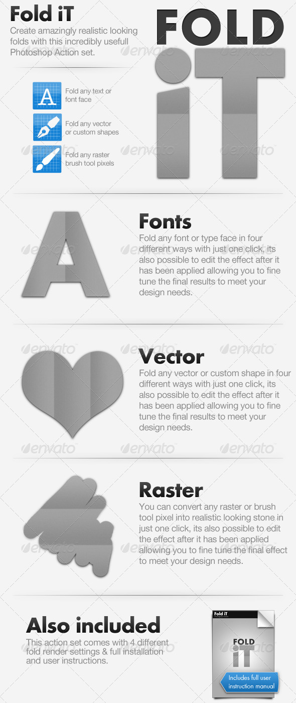 Fold iT - Fold Creating Action - Text Effects Actions