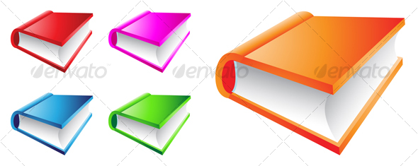 GraphicRiver colorful books 51688 GraphicRiver colorful books 51688
