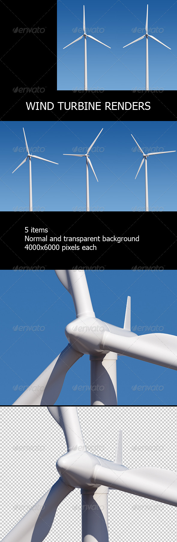 GraphicRiver Wind Turbine Renders Set 155816 GraphicRiver Wind Turbine Renders Set 155816