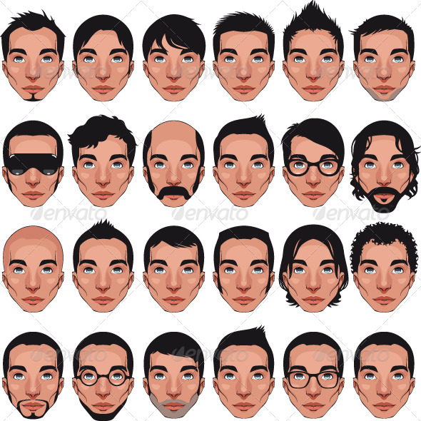 GraphicRiver Avatar Men Portraits 154215 GraphicRiver Avatar Men Portraits 154215