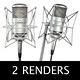 2 Microphone Renders 2 Microphone Renders - GraphicRiver Item for Sale