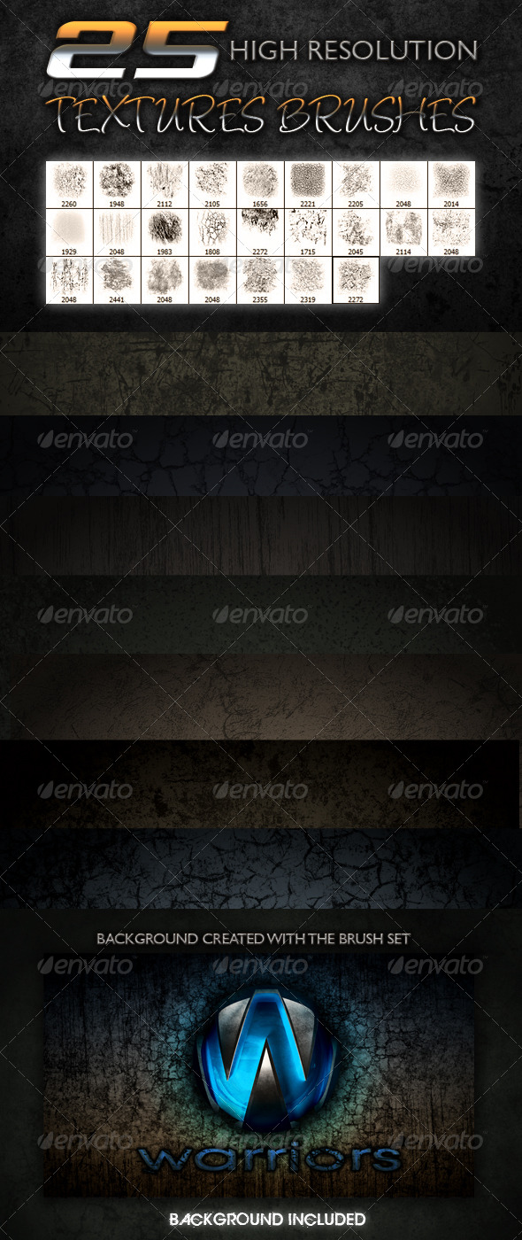 25 Textures Brushes - Texture Brushes