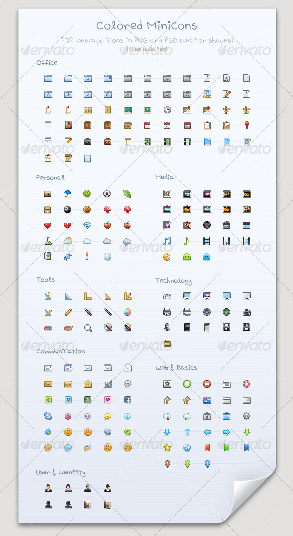 GraphicRiver Colored Minicons Professional Pixels for Web App 1320807 GraphicRiver Colored Minicons Professional Pixels for Web App 1320807