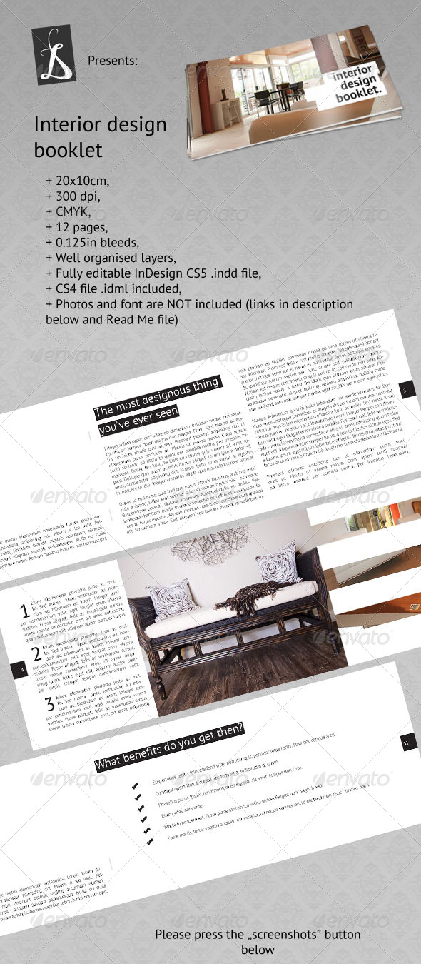 GraphicRiver Interior Design Booklet 159902 GraphicRiver Interior Design Booklet 159902