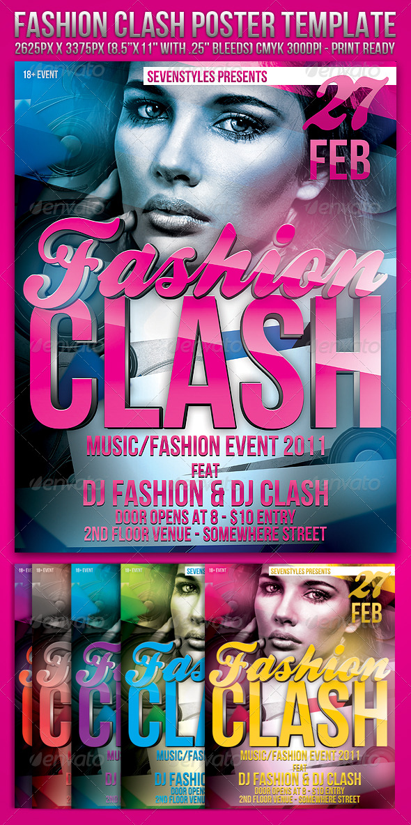 Fashion Clash Template - Clubs & Parties Events