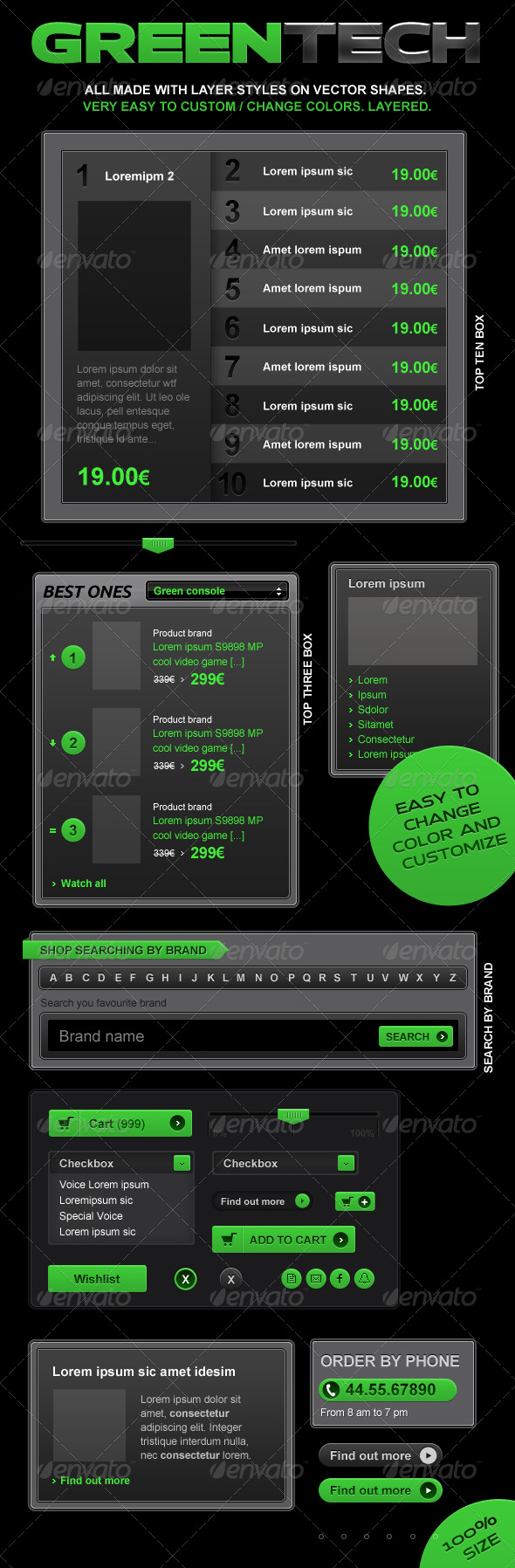 GraphicRiver Green Future and VideoGame web elements 159550 GraphicRiver Green Future and VideoGame web elements 159550