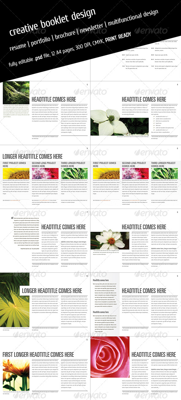 GraphicRiver Creative Booklet V1 161095 GraphicRiver Creative Booklet V1 161095