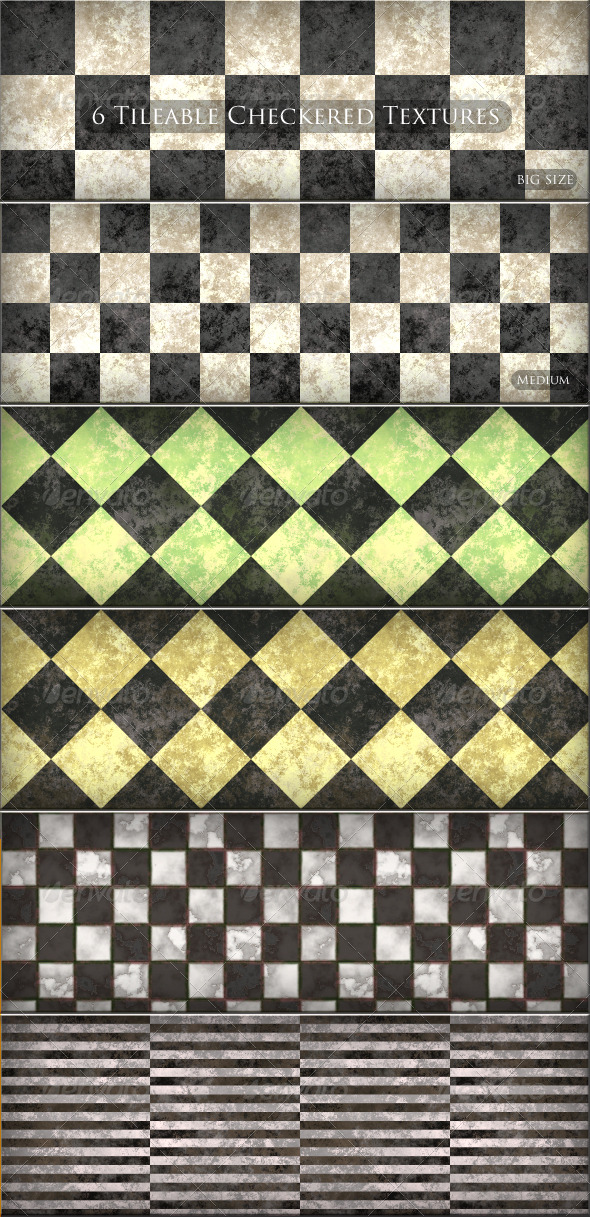 GraphicRiver 6 Tileable Checkered Textures Patterns 161551 GraphicRiver 6 Tileable Checkered Textures Patterns 161551