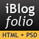 iBlogfolio HTML + PSD - ThemeForest Item for Sale