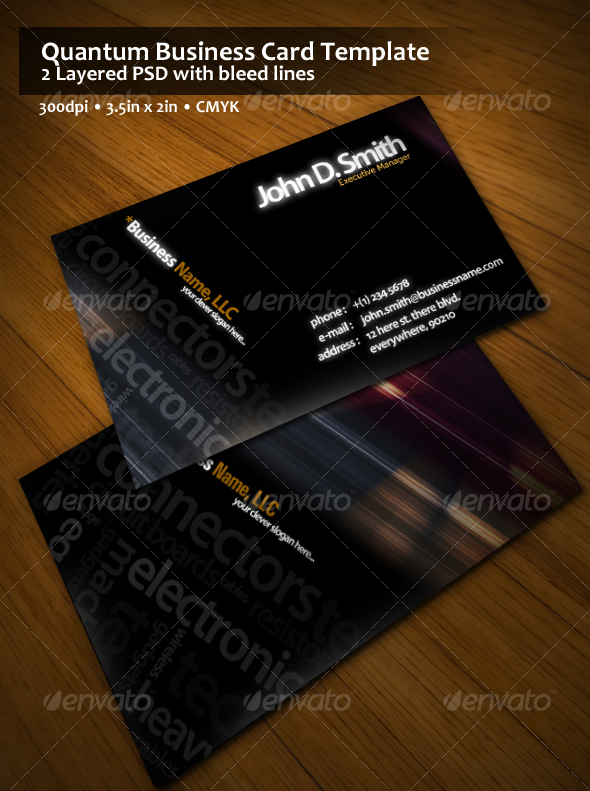 Quantum Business Card Template - Creative Business Cards