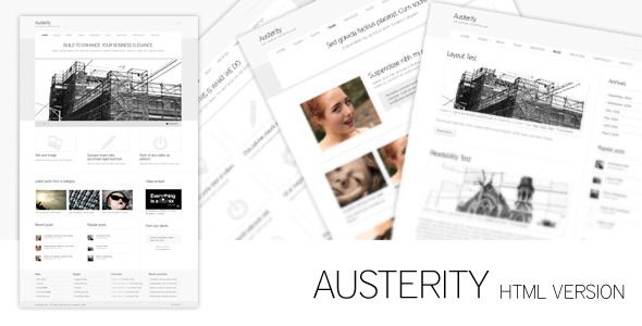 ThemeForest Austerity HTML Version 163645 ThemeForest Austerity HTML Version 163645