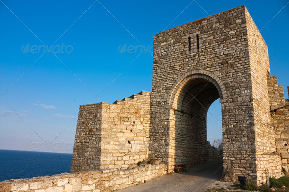 The medieval fortress of Kaliakra. Bulgaria - Stock Photo - Images