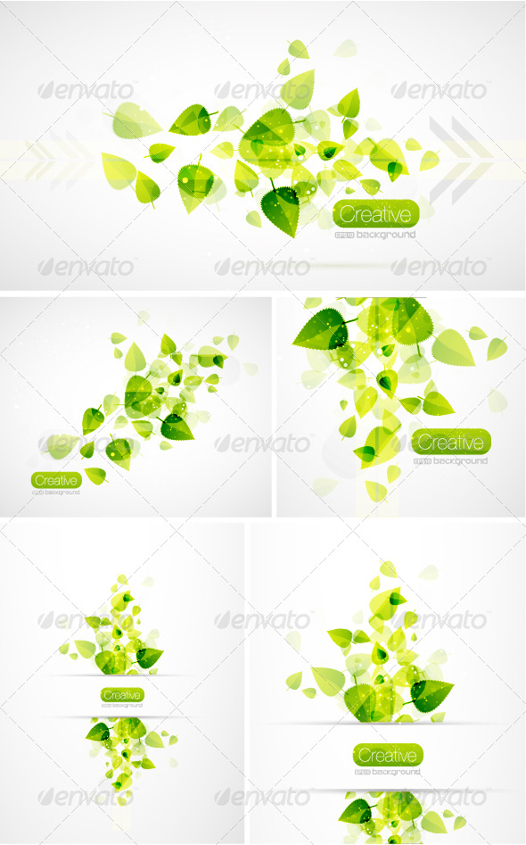 Summer flying leaves - Nature Conceptual