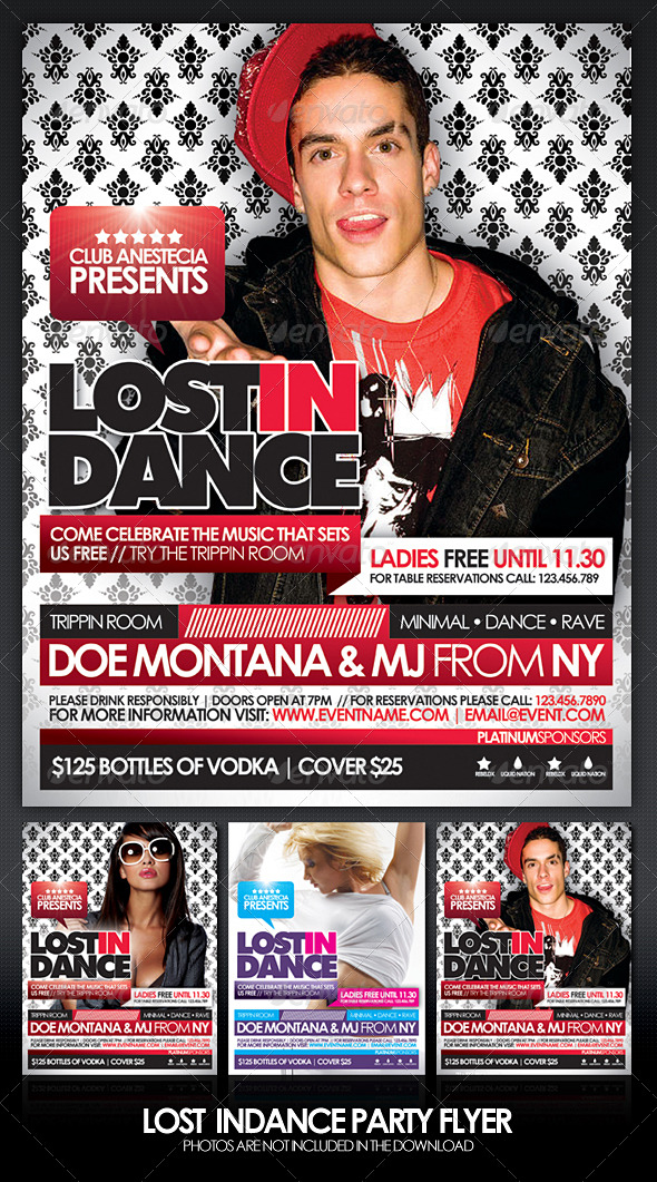GraphicRiver Lost In Dance Flyer 165674 GraphicRiver Lost In Dance Flyer 165674