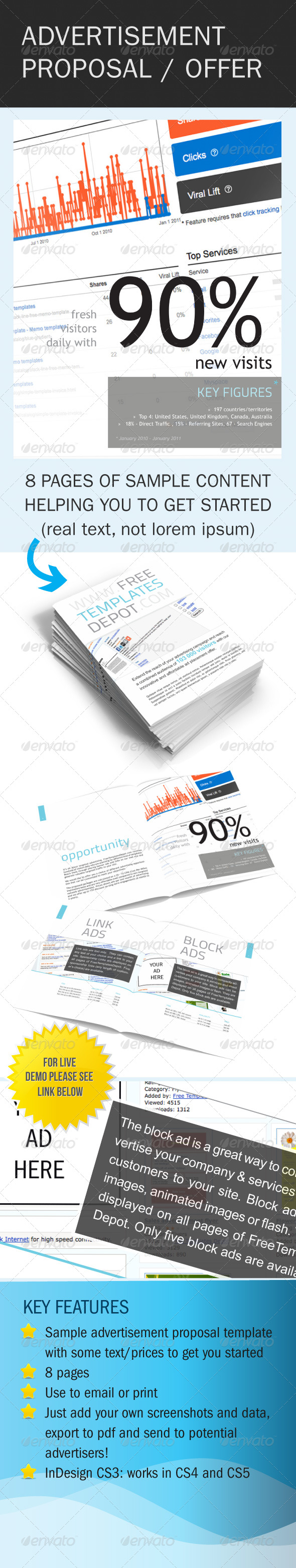 Web Site Advertising Proposal - Proposals & Invoices Stationery