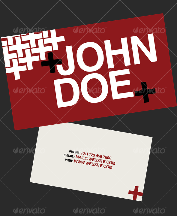 Red+ Business Card - Creative Business Cards
