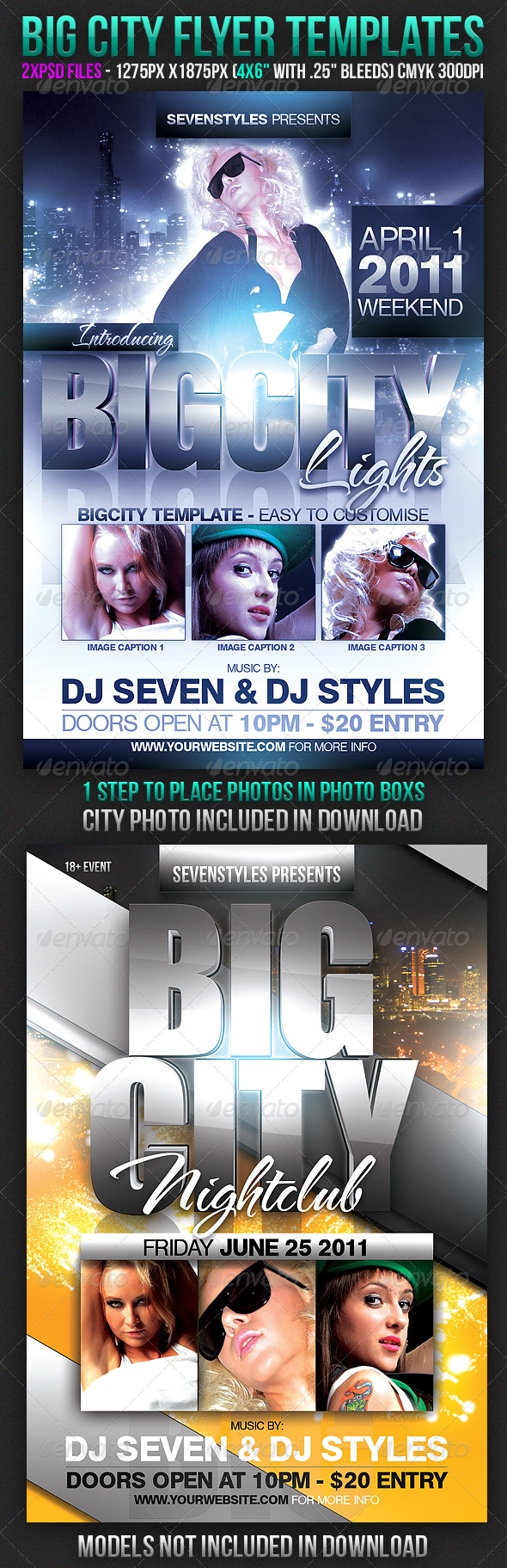 Big City Flyer Templates - Clubs & Parties Events