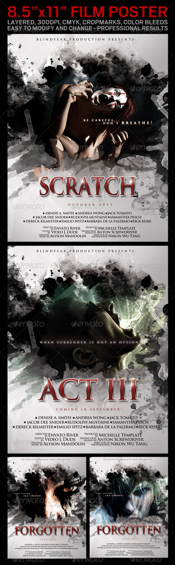 Movie Poster, 8.5"x11" - Clubs & Parties Events