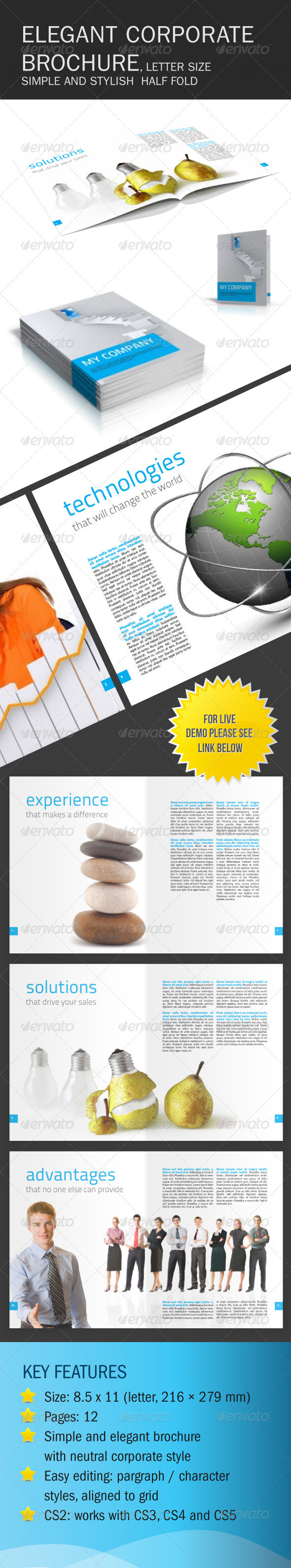 Clean and Elegant Corporate Brochure - Corporate Brochures