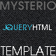 Mysterio JQUERY HTML Template - ThemeForest Item for Sale