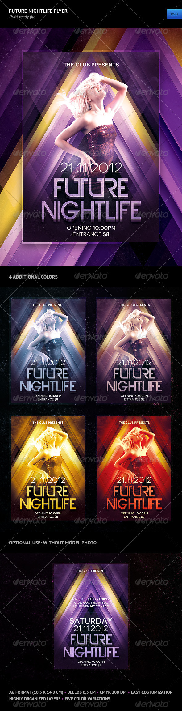 Future Nightlife Flyer - Clubs & Parties Events