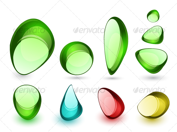 Abstract glass stones - Web Icons