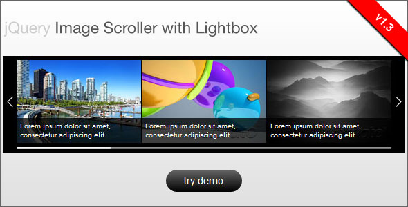 CodeCanyon jQuery Horizontal Image Scroller w Lightbox 112734 CodeCanyon jQuery Horizontal Image Scroller w Lightbox 112734