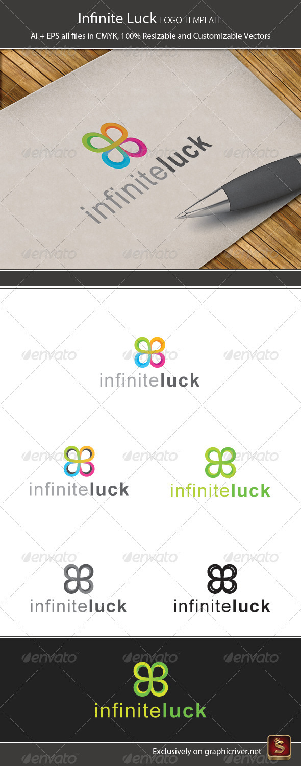 Infinite Luck Logo Template - Vector Abstract