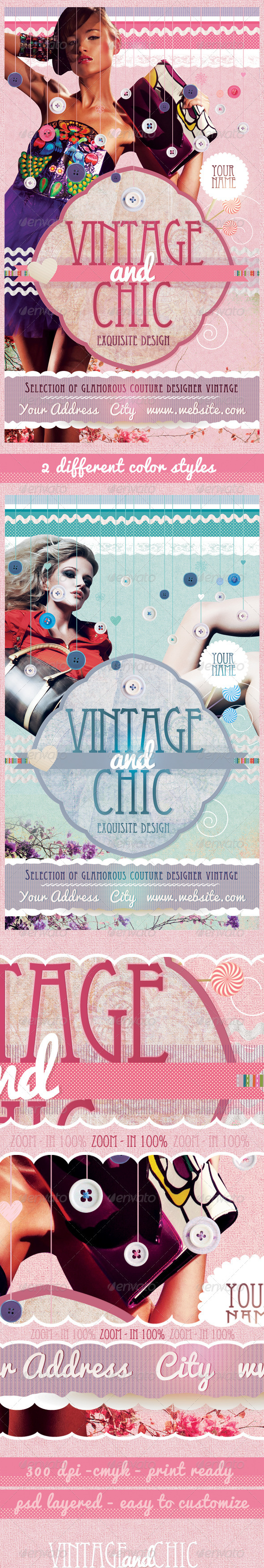 Vintage and Chic Flyer Template - Commerce Flyers