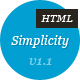 Simplicity - HTML/CSS Theme - ThemeForest Item for Sale