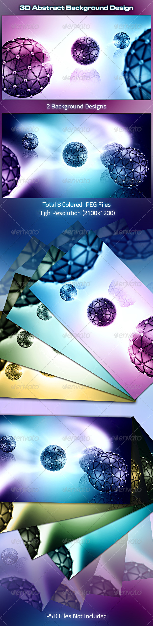 3D Abstract Background Design - 3D Backgrounds